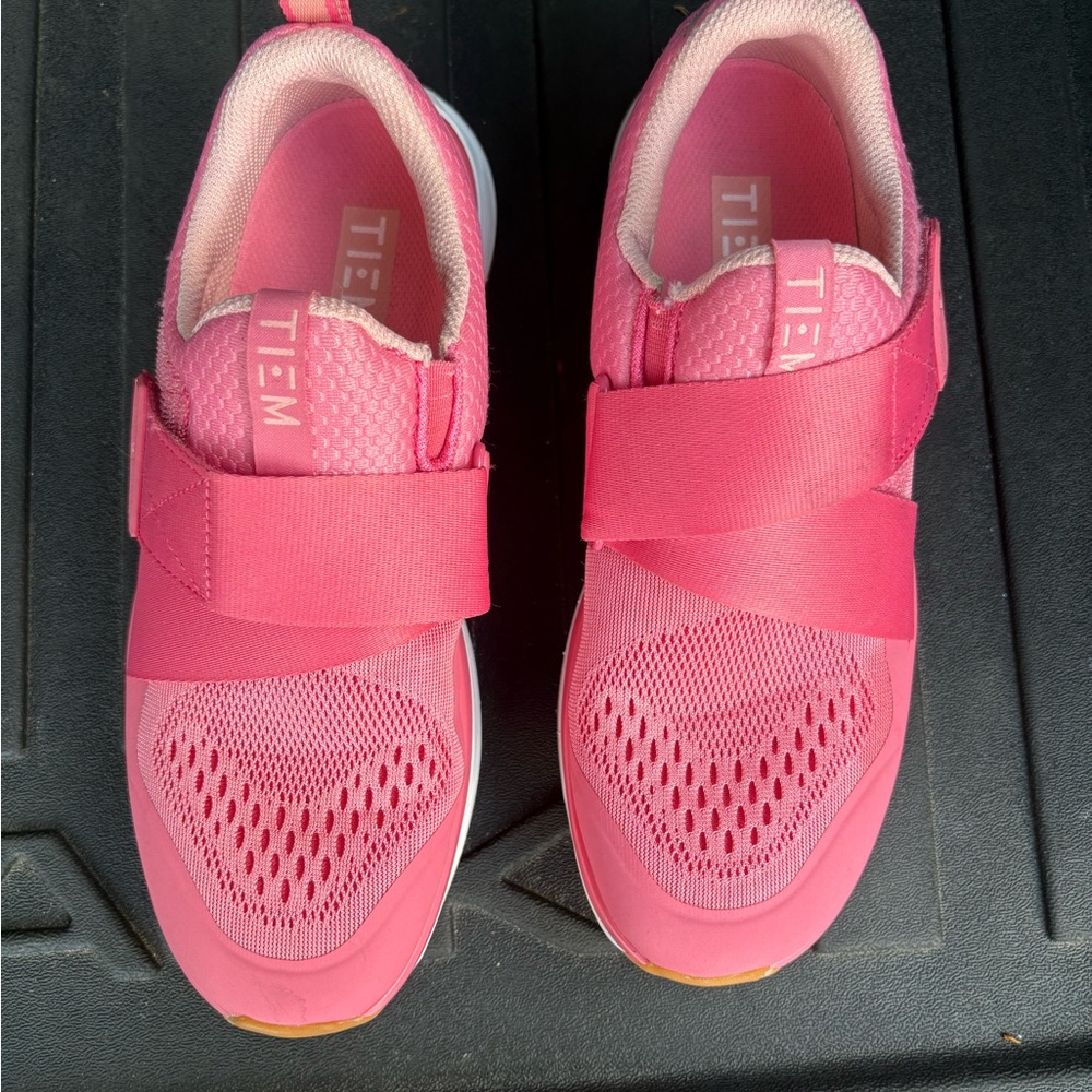 Women’s Spin Cycling Sneakers with Cleats - TIEM Pink 6.5M